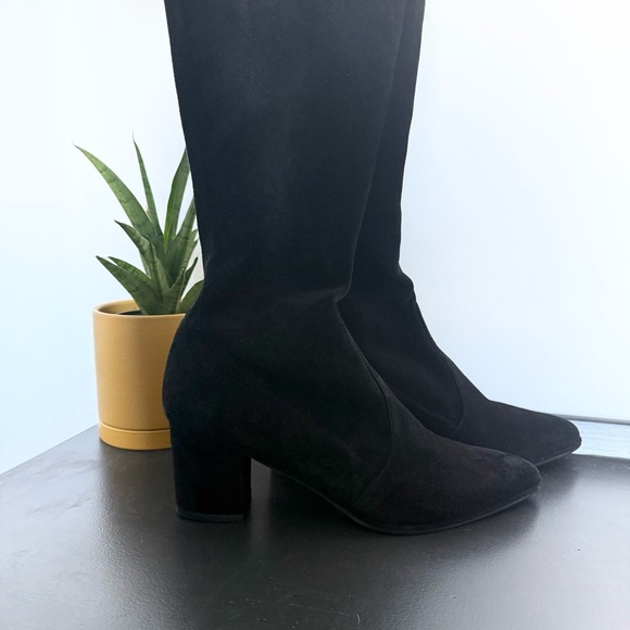 Stuart Weitzman black suede Tieland over-the-knee boots - size 9 - Picture 13 of 16